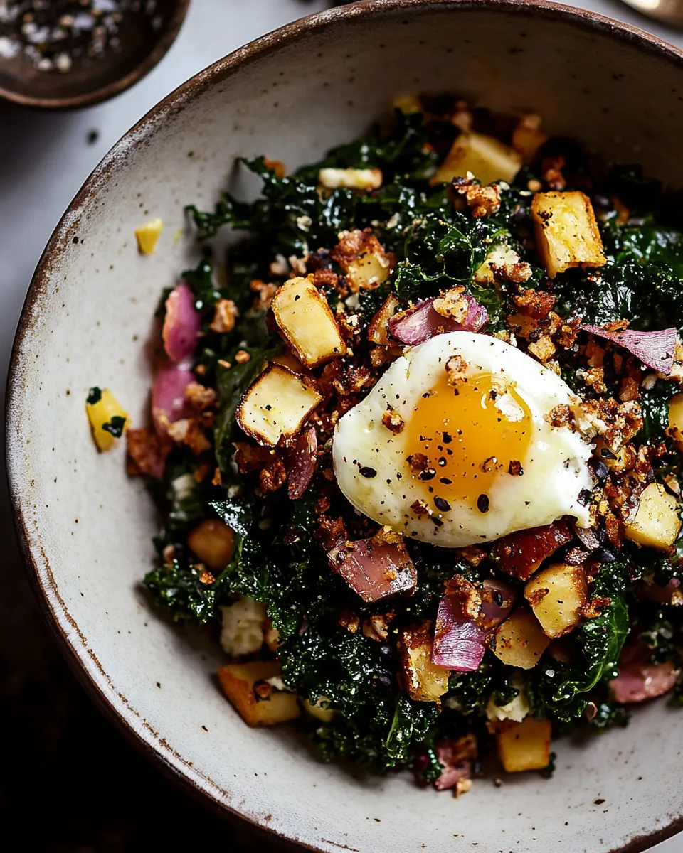 Homemade Kale Breakfast Salad photo