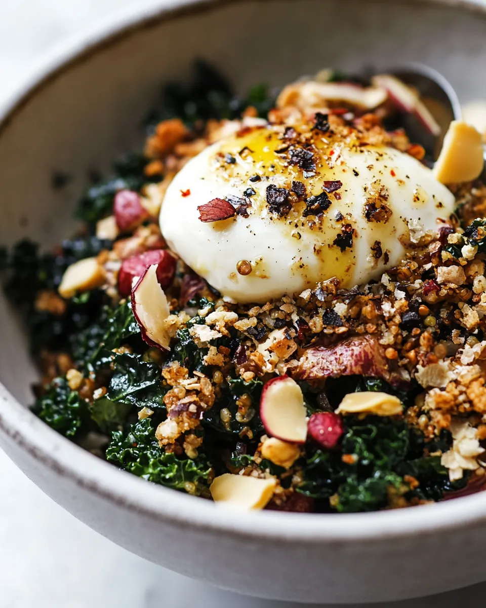 Easy Kale Breakfast Salad recipe photo