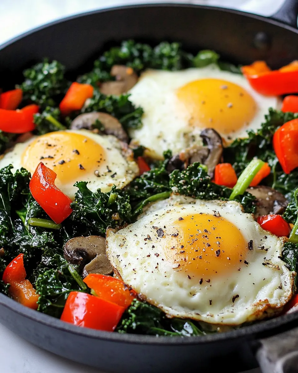 Quick Kale Breakfast Skillet Recipe shot