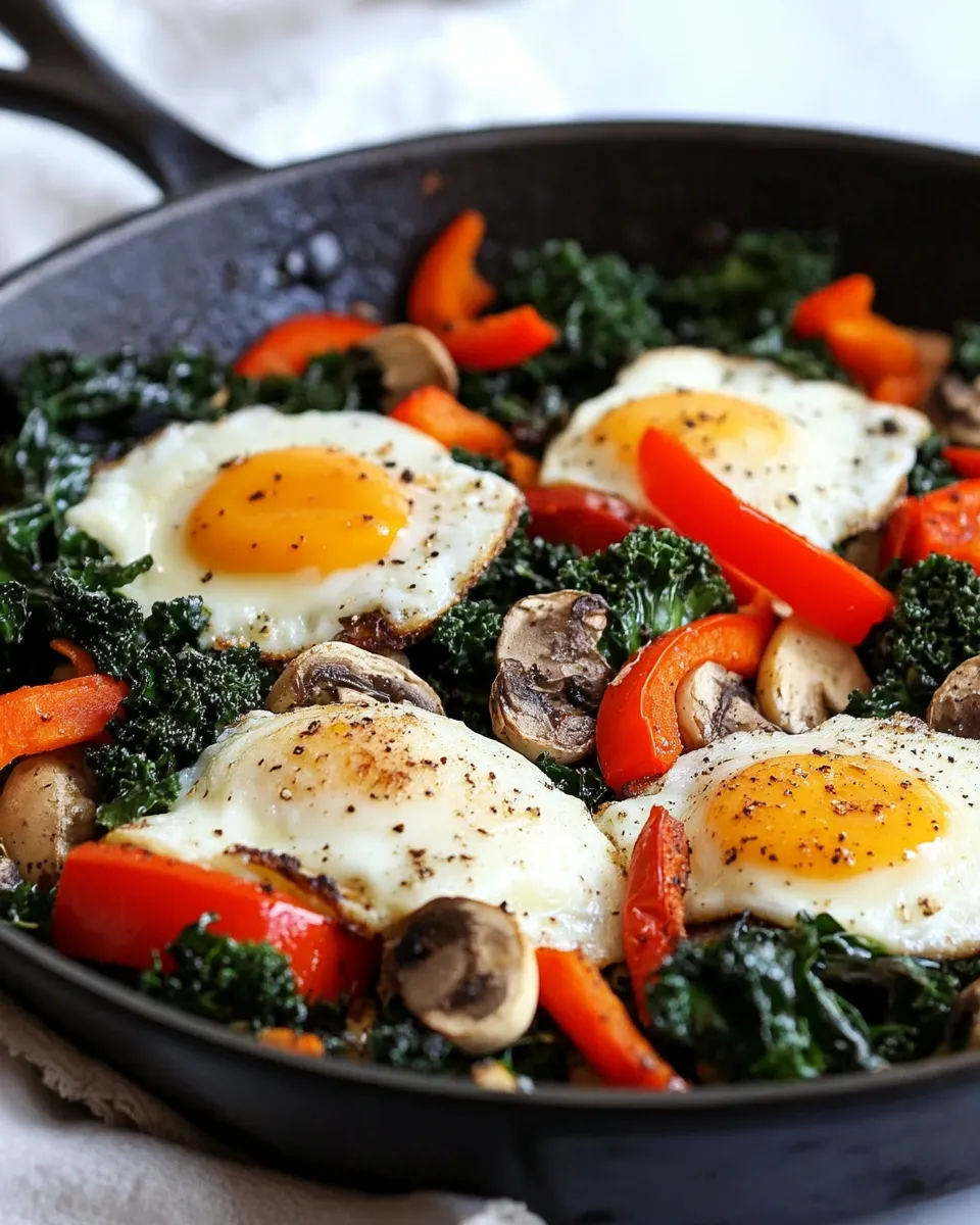 Savory Kale Breakfast Skillet Recipe dish photo
