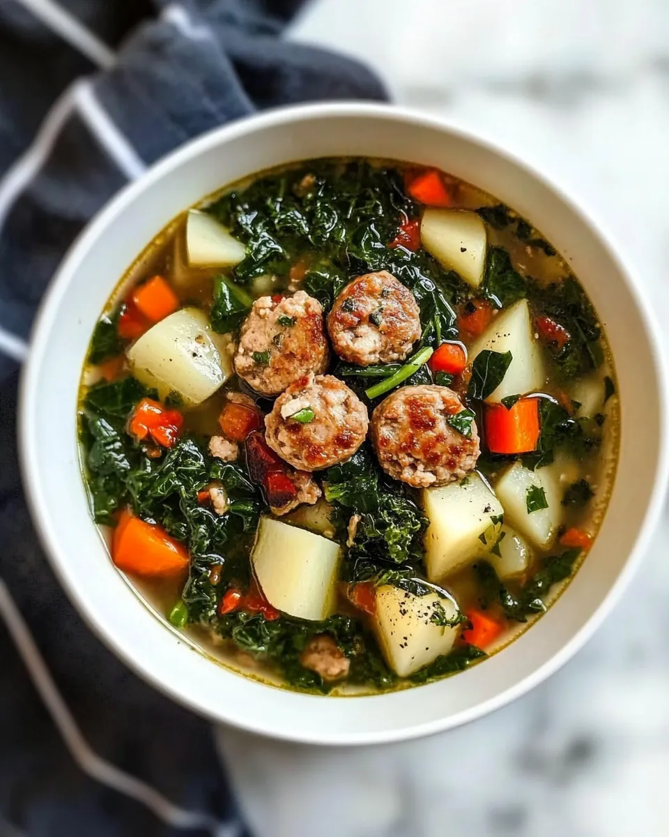 Easy Kale and Potato Soup with Turkey Sausage image