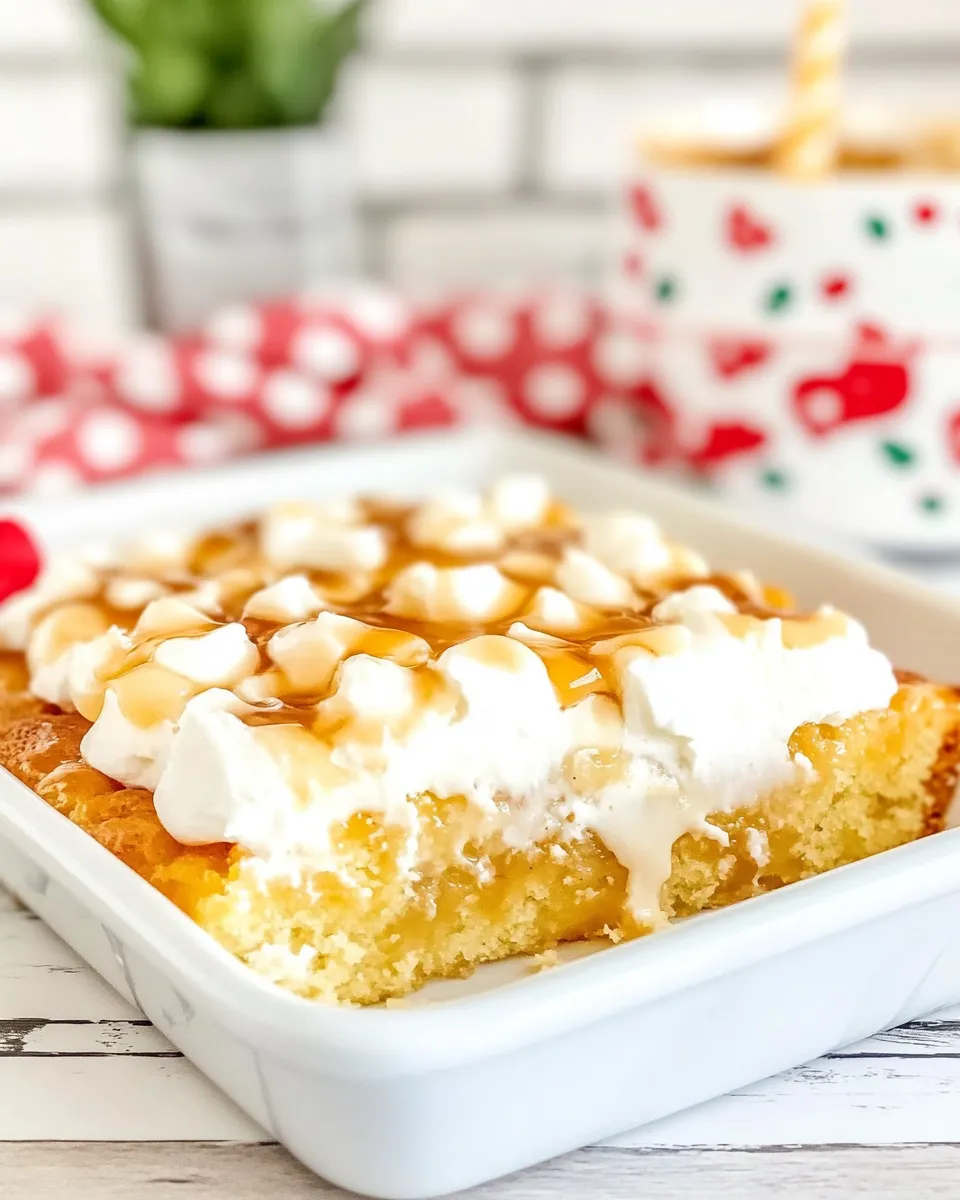 Easy Kentucky Butter Poke Cake shot