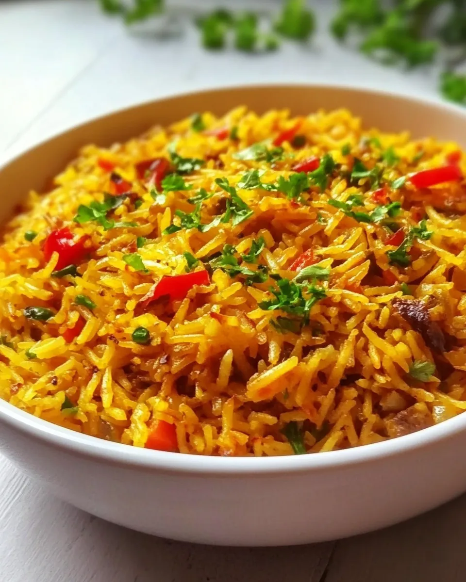 Delicious Kenyan Pilau shot