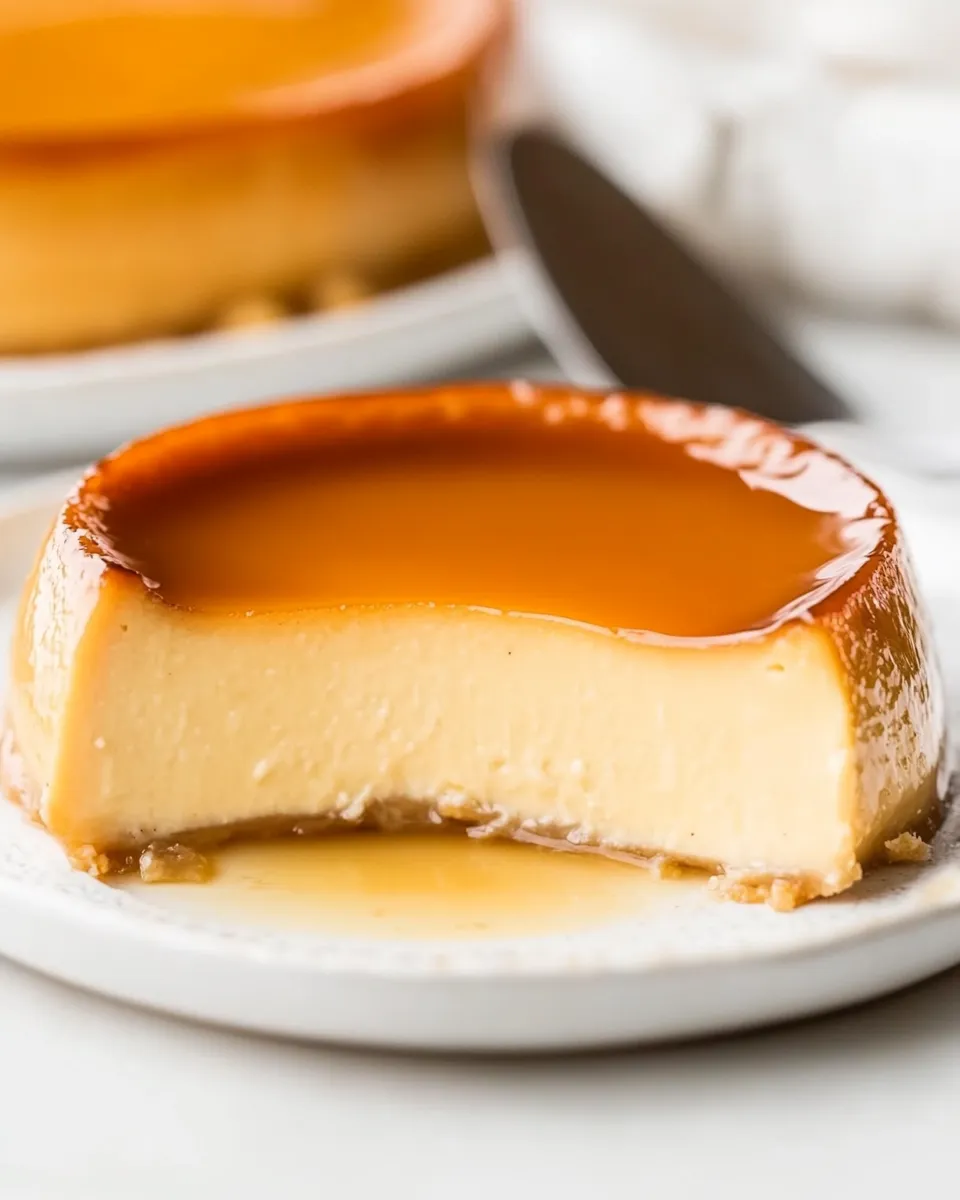 Easy Keto Flan - Creme Caramel shot