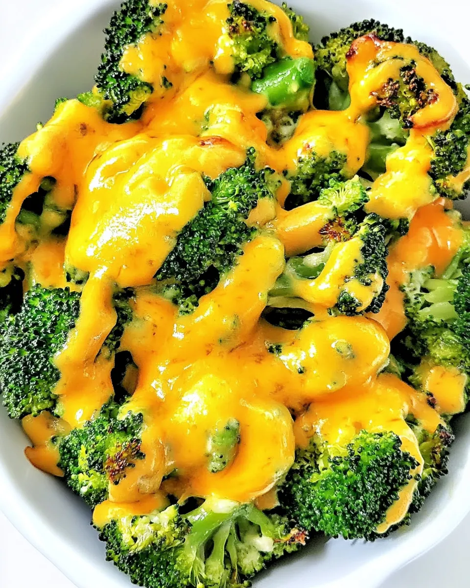 Quick Keto Oven Roasted Broccoli and Cheese: Easy Low-Carb Side Dish shot