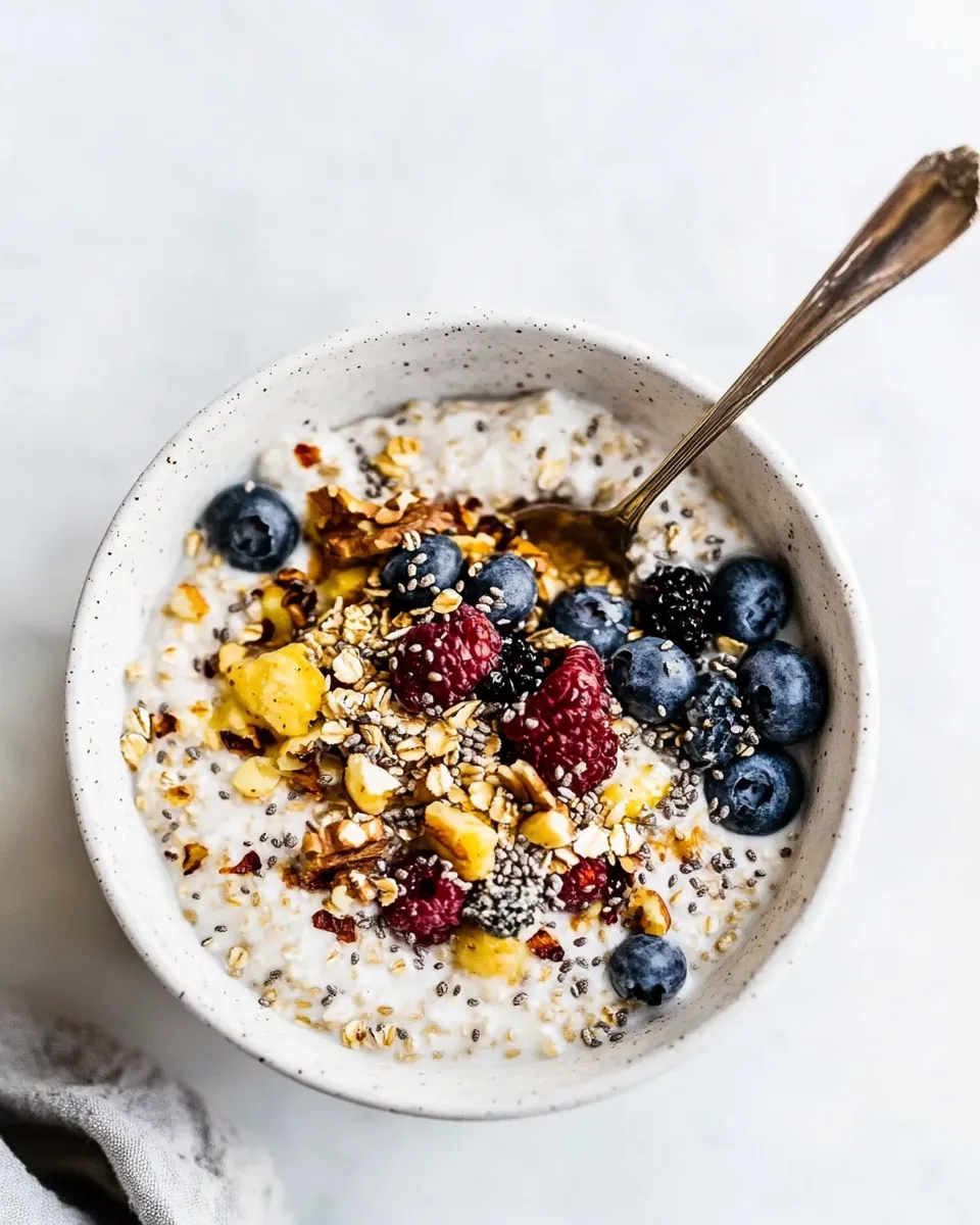 Delicious Keto Overnight Oats shot