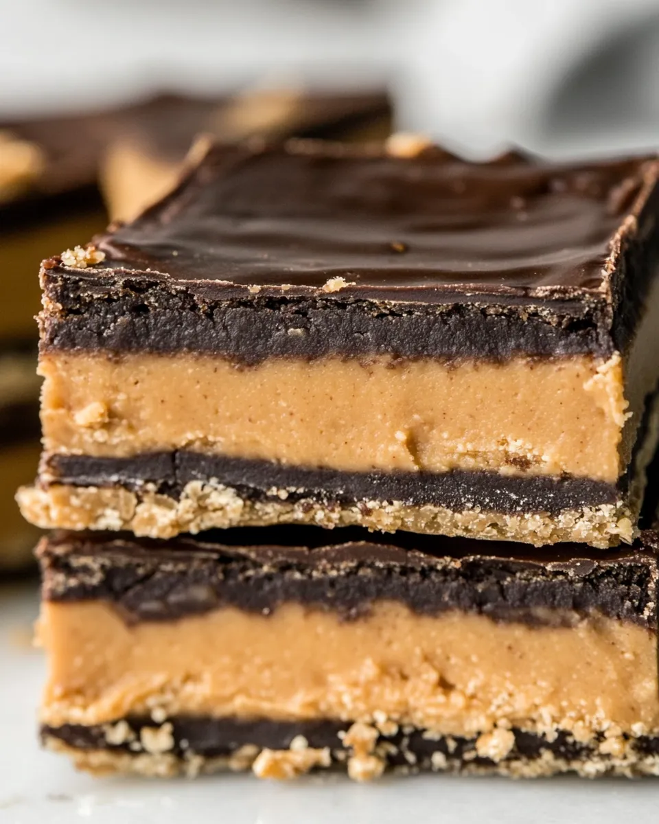 Classic Keto Peanut Butter Bars dish photo