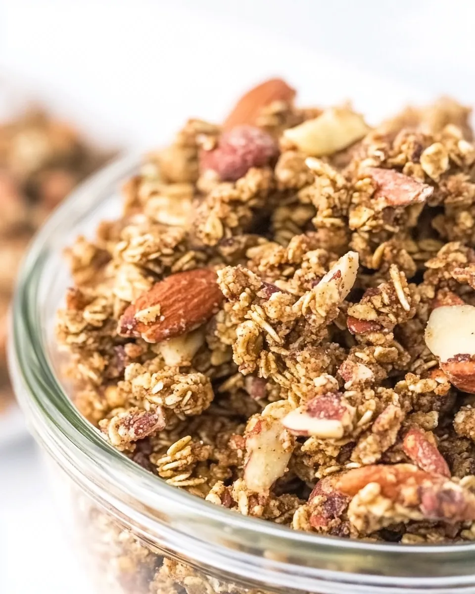 Quick Keto Peanut Butter Granola recipe image