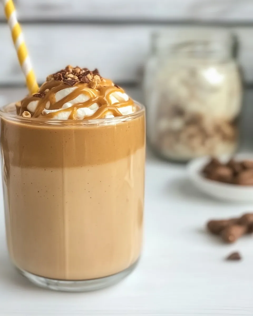 Delicious Keto Peanut Butter Smoothie shot