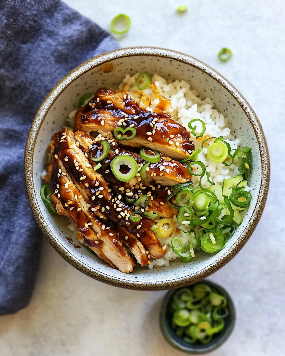 Classic Korean BBQ Chicken Rice Bowls image