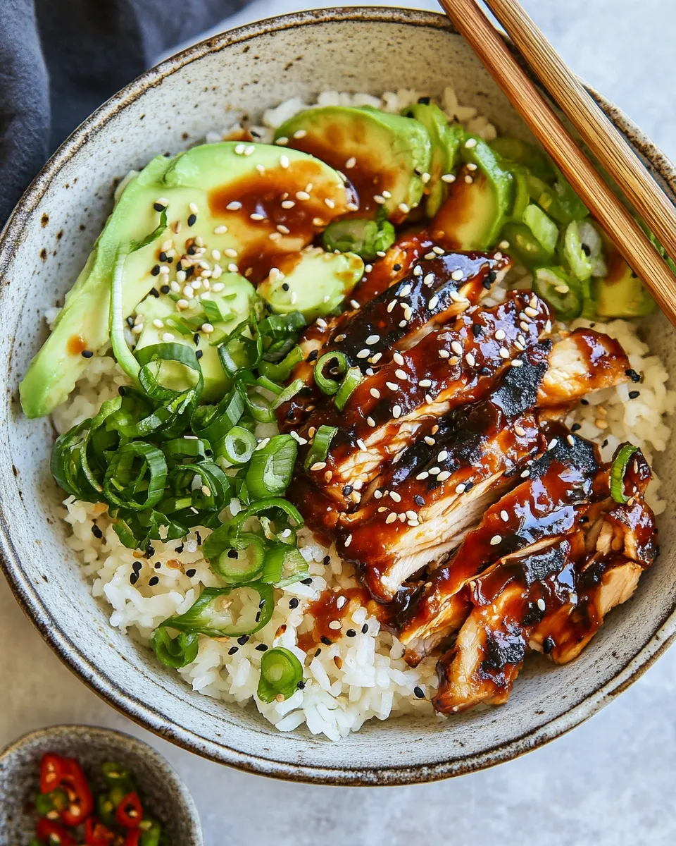Easy Korean BBQ Chicken Rice Bowls recipe photo