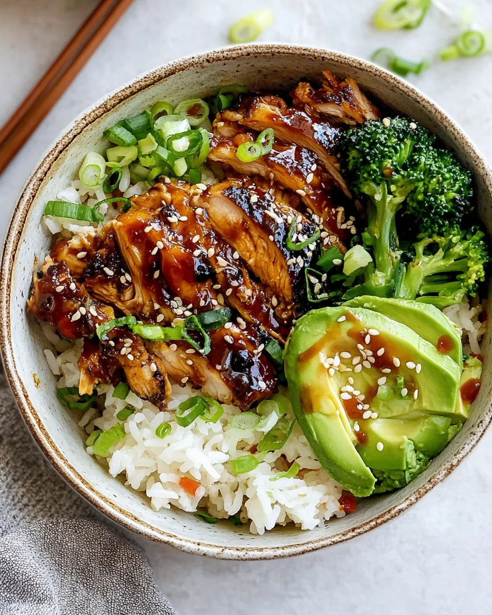 Delicious Korean BBQ Chicken Rice Bowls dish photo