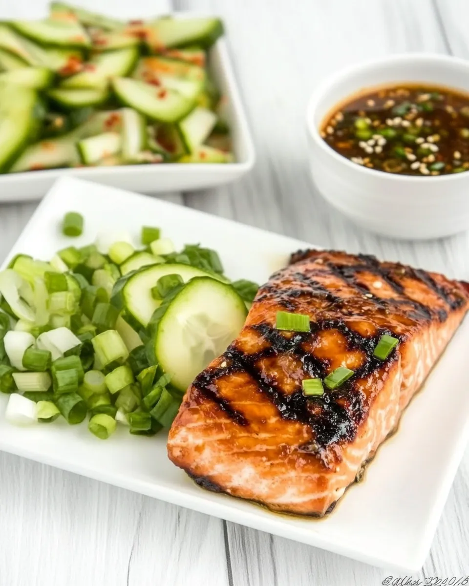 Classic Korean Salmon with Dipping Sauce image