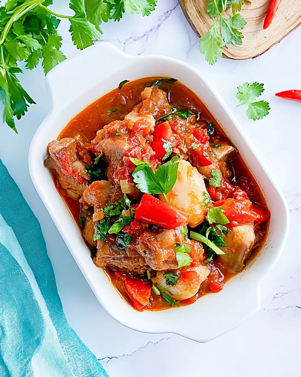 Homemade Lamb Guisado (Stewed Conch) photo