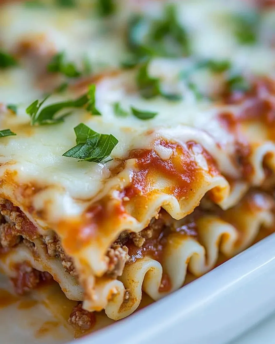 Delicious Lasagna Roll Ups shot