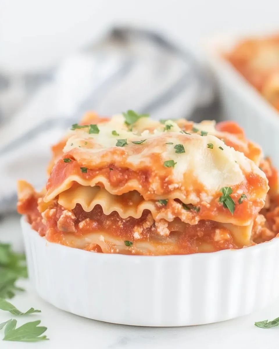 Quick Lazy Ravioli Lasagna Recipe (Easy Casserole) recipe image