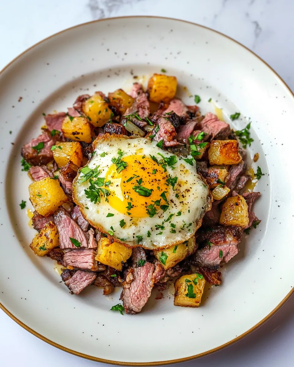 Easy Leftover Prime Rib Hash recipe photo