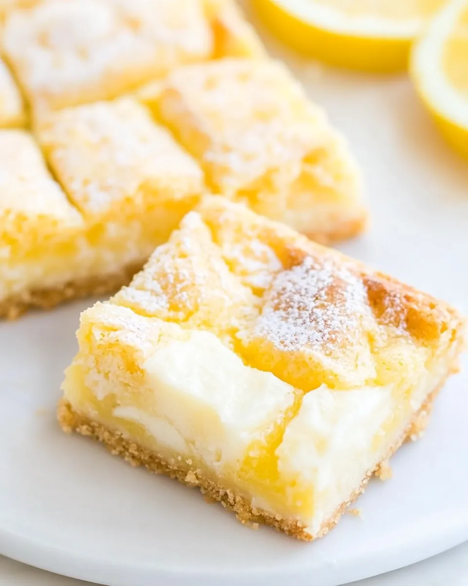 Sweet Lemon Coconut White Chocolate Gooey Bars shot