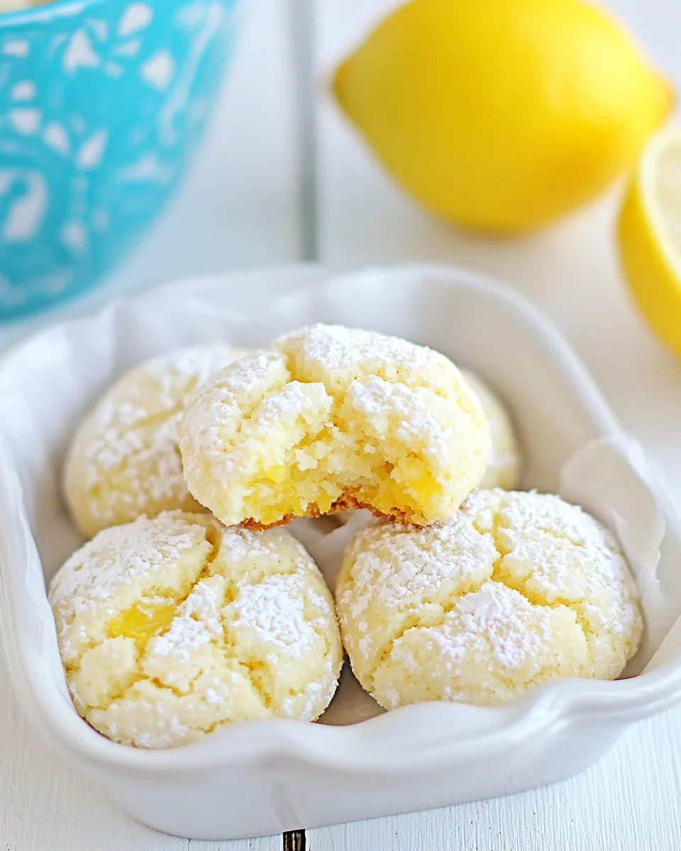 Easy Lemon Cookies (also known as Lemon Whippersnaps) recipe photo