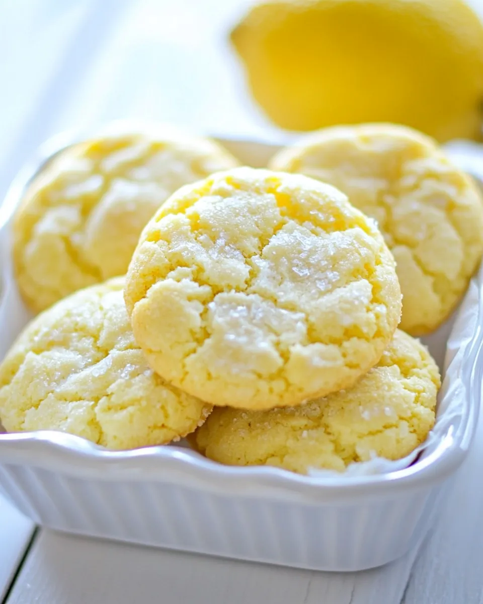 Delicious Lemon Cookies (also known as Lemon Whippersnaps) shot