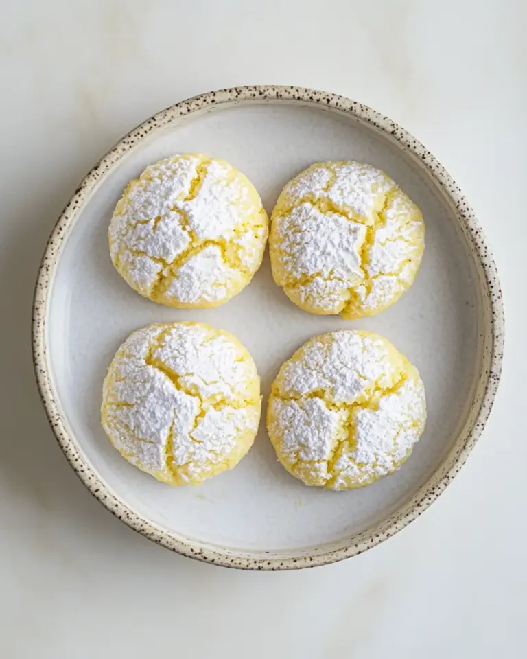 Best Lemon Crinkle Cookies. food shot