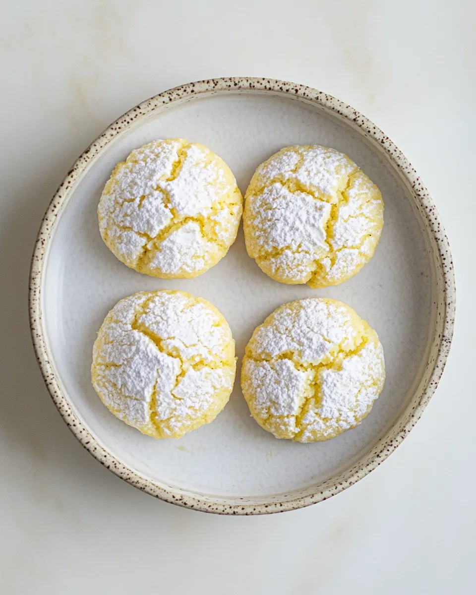 Best Lemon Crinkle Cookies. food shot