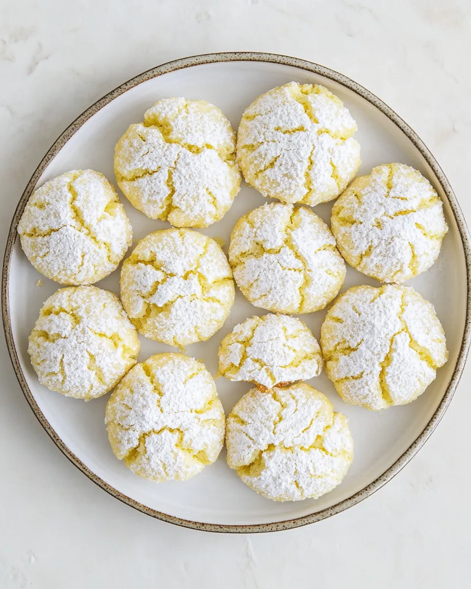 Amazing Lemon Crinkle Cookies. image