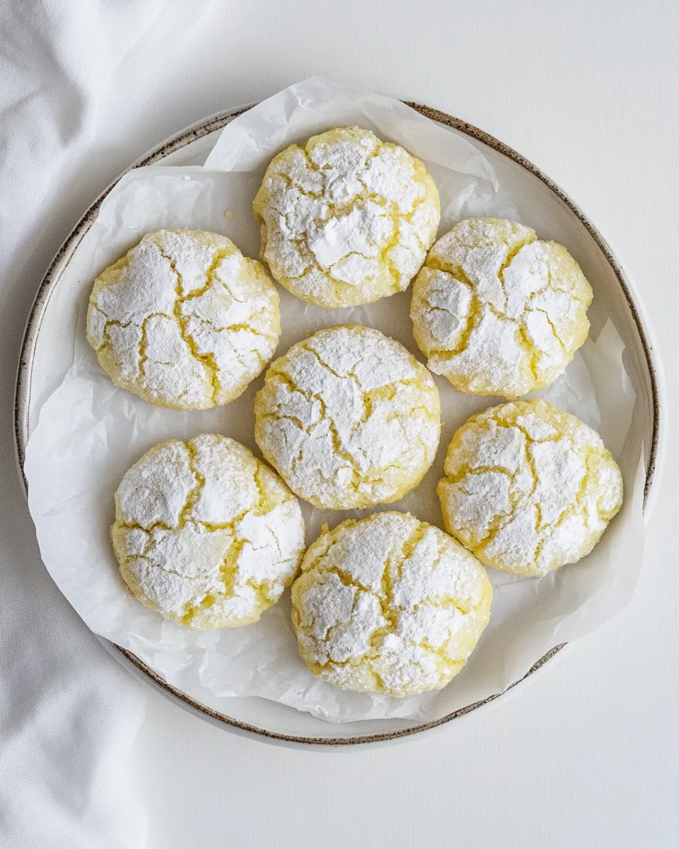 Fresh Lemon Crinkle Cookies. image