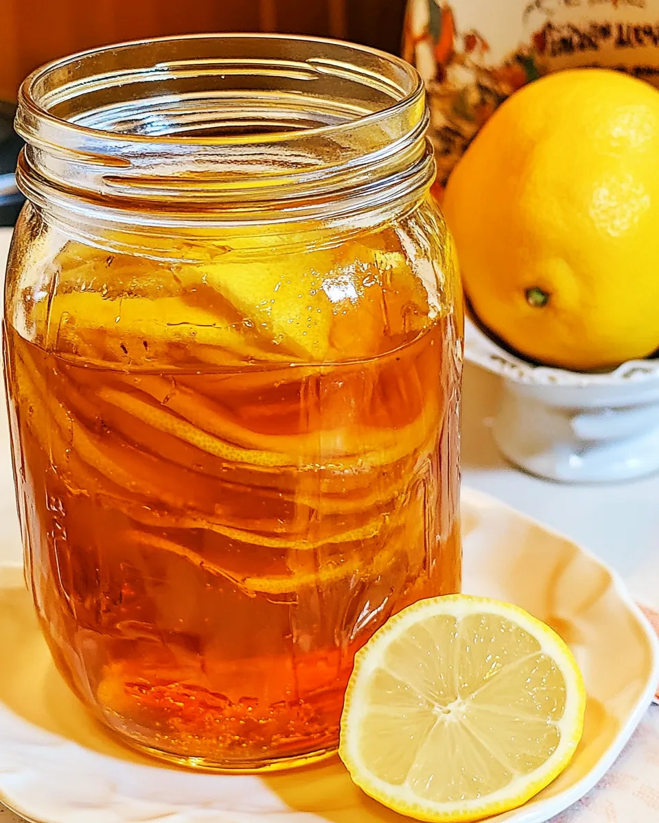 Delicious Lemon Fermented Ginger Honey shot