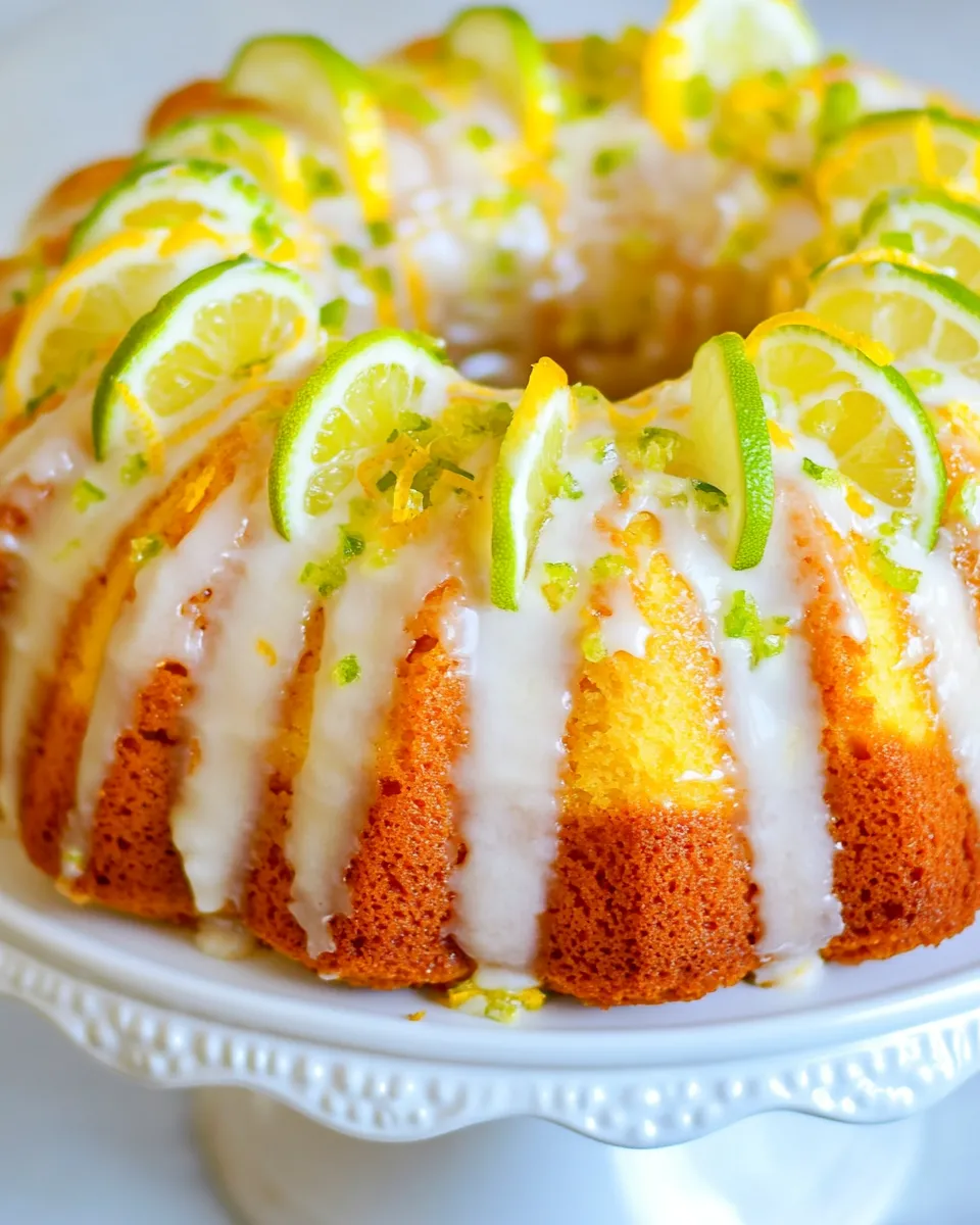 Homemade Lemon Lime Bundt Cake photo