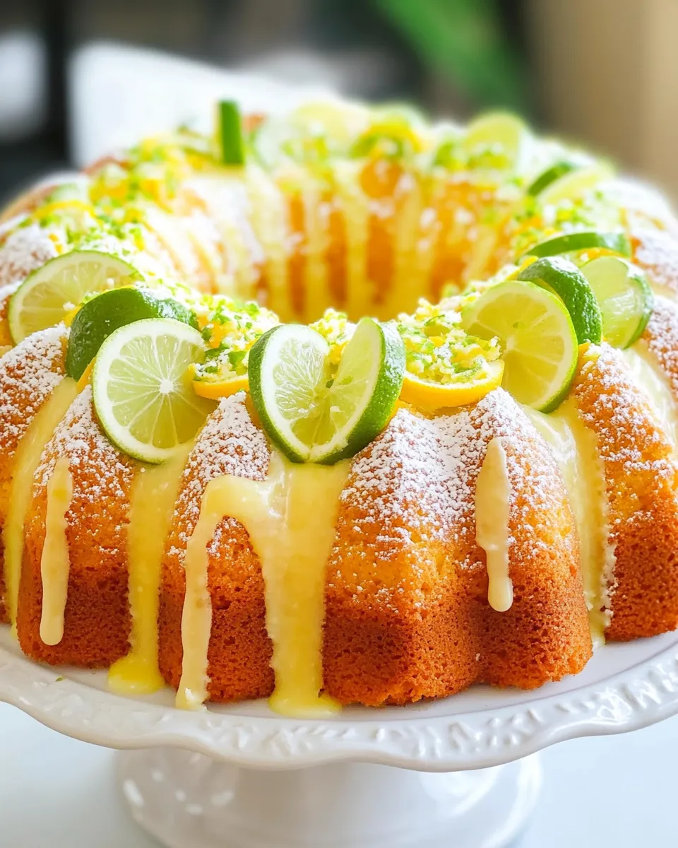 Easy Lemon Lime Bundt Cake recipe photo