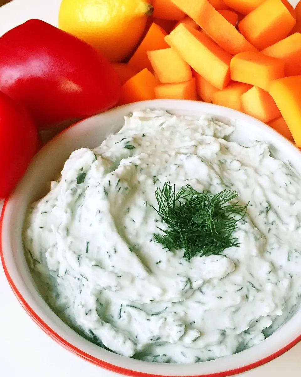 Delicious Lemony Herb Dip shot