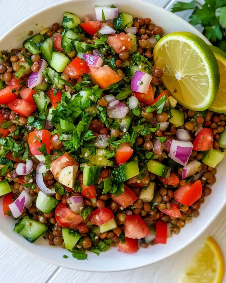 Homemade Lentil Tabbouleh photo