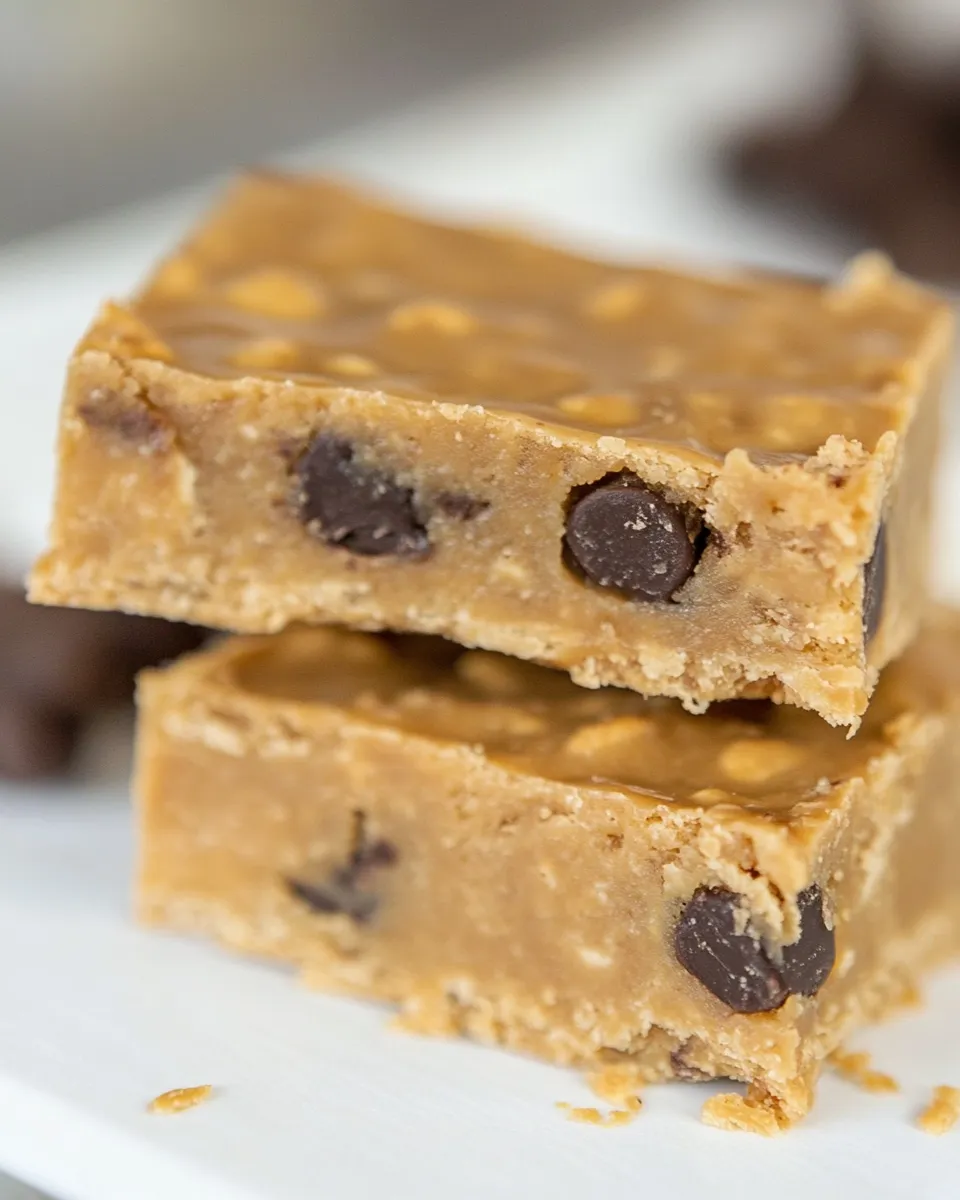 Quick Lighter Peanut Butter Bars dish photo