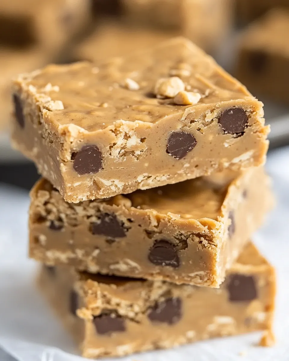 Healthy Lighter Peanut Butter Bars image