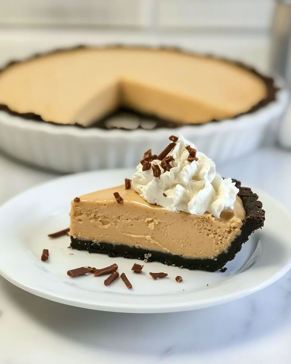 Delicious Lighter Peanut Butter Pie image