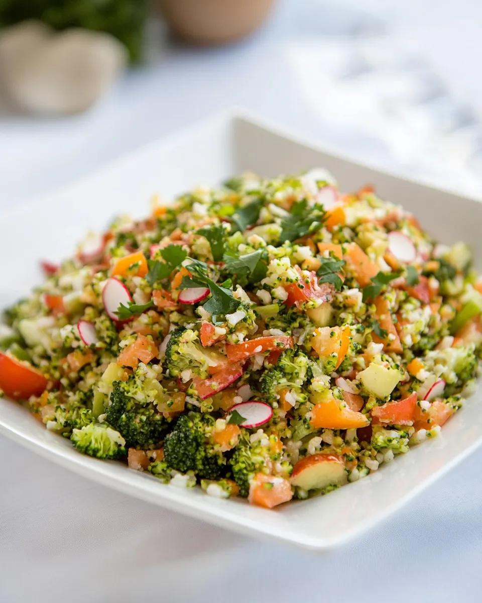 Homemade Loaded Broccoli Radish Salad Recipe photo