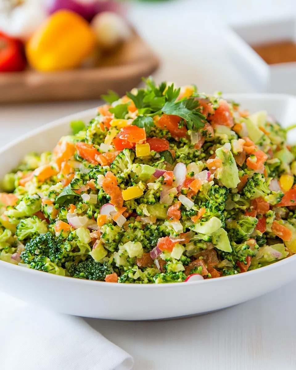 Savory Loaded Broccoli Radish Salad Recipe dish photo