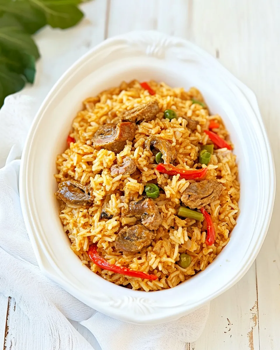 Classic Locrio de Molleja de Pollo (Rice and Chicken Gizzards) image
