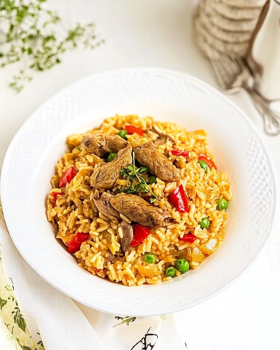 Easy Locrio de Molleja de Pollo (Rice and Chicken Gizzards) recipe photo