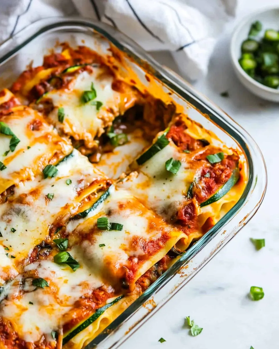 Delicious Low-Carb Lasagna (with Zucchini Noodles) recipe image