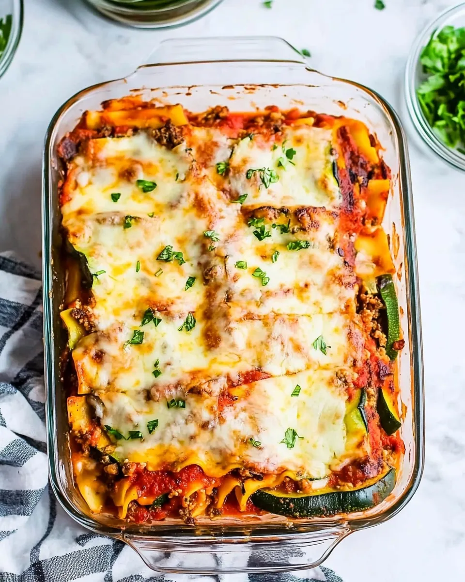 Easy Low-Carb Lasagna (with Zucchini Noodles) dish photo