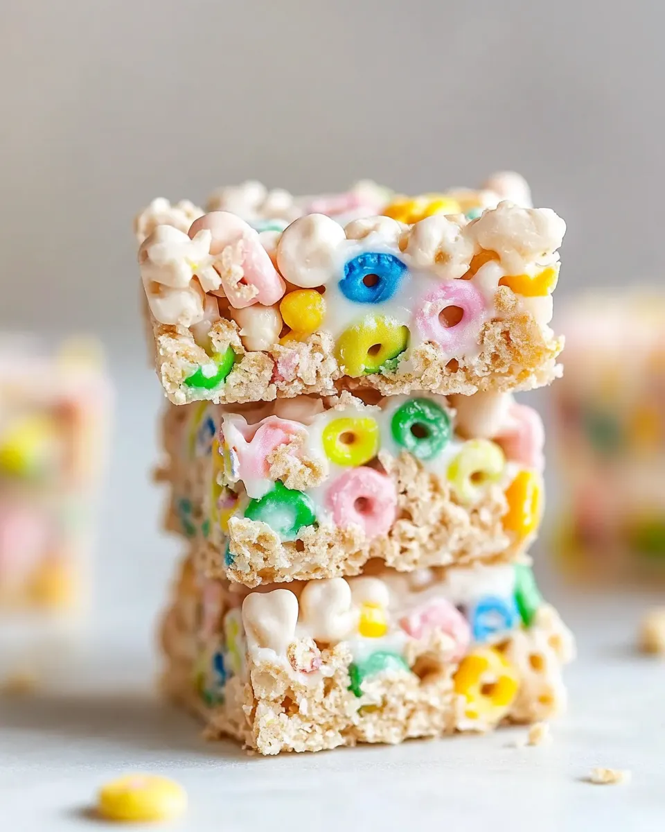 Easy Lucky Charms Bars recipe photo