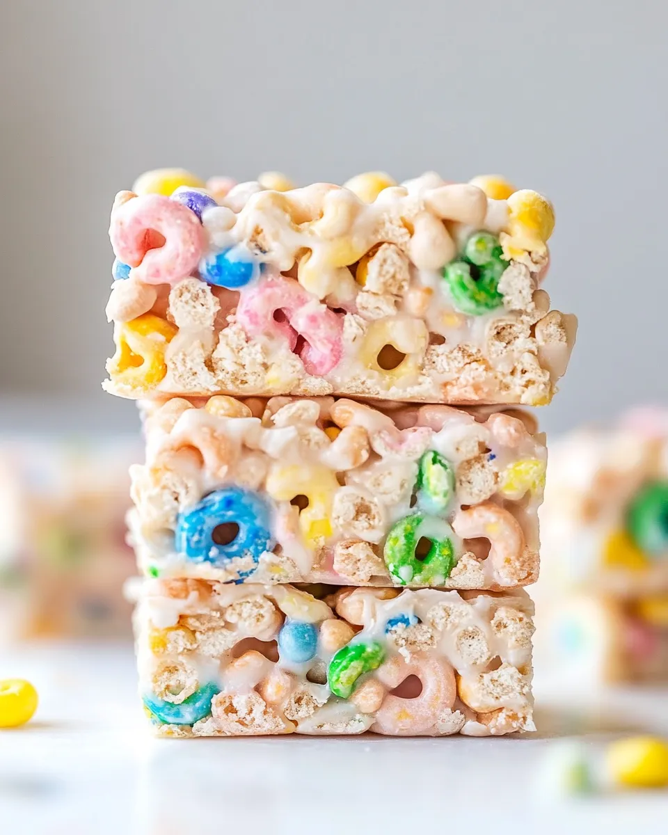 Sweet Lucky Charms Bars dish photo