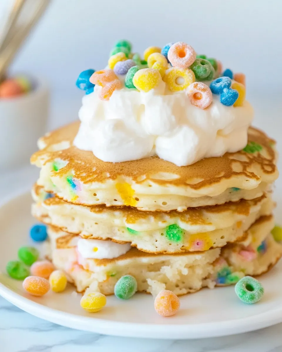 Tasty Lucky Charms Pancakes shot
