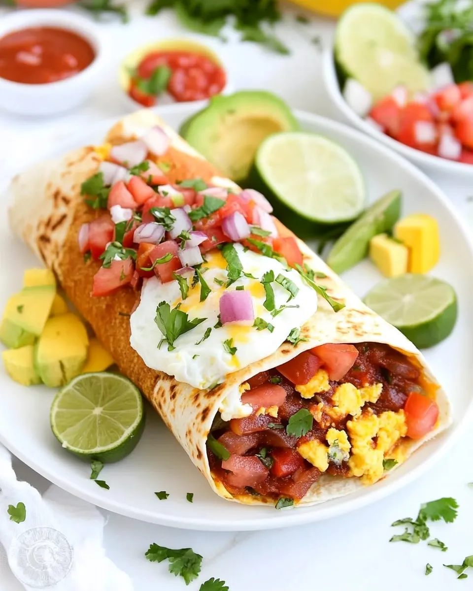 Delicious Make-Ahead Huevos Rancheros Wraps image