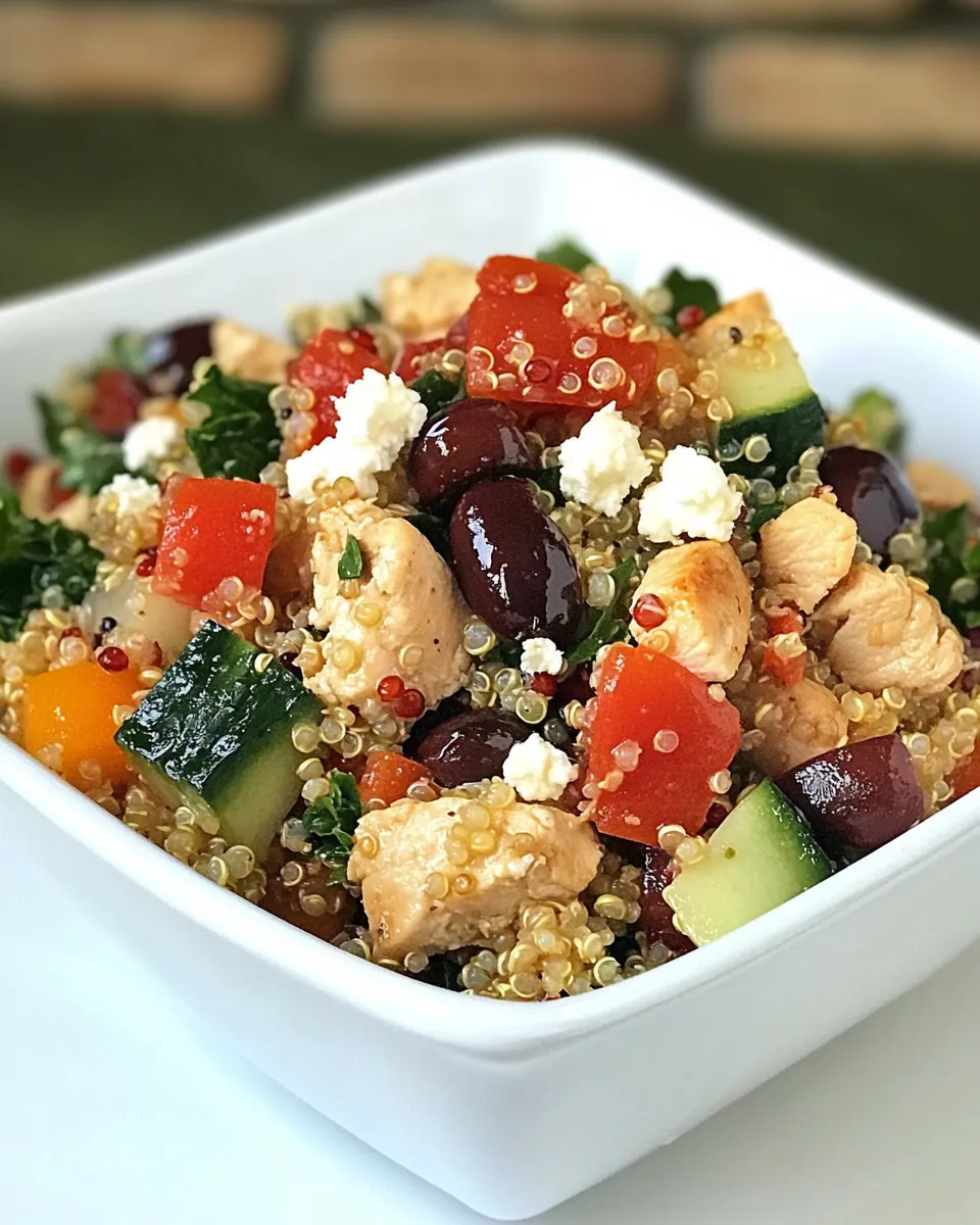 Delicious Mediterranean Chicken Quinoa Salad recipe photo