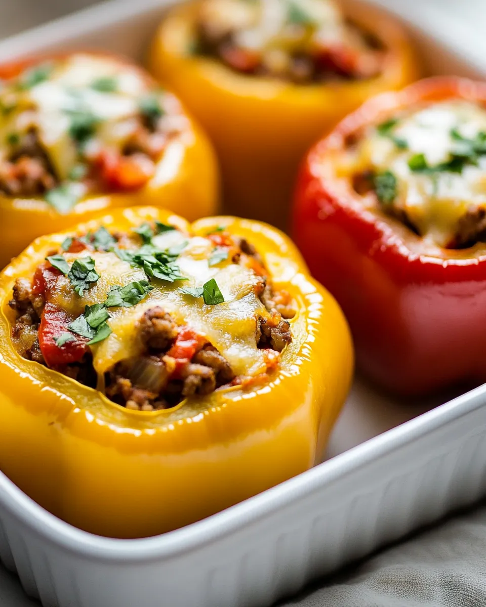 Delicious Mexican Stuffed Peppers shot