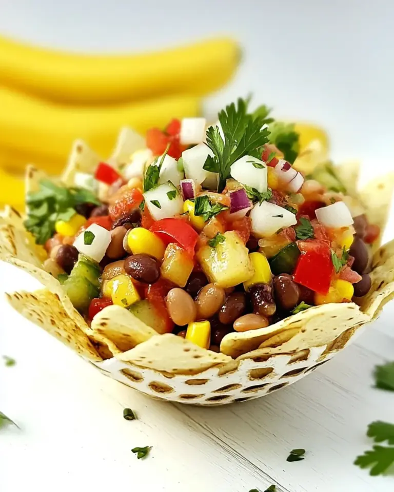 Homemade Mexican Taco Bowls with Mixed Bean Salsa photo