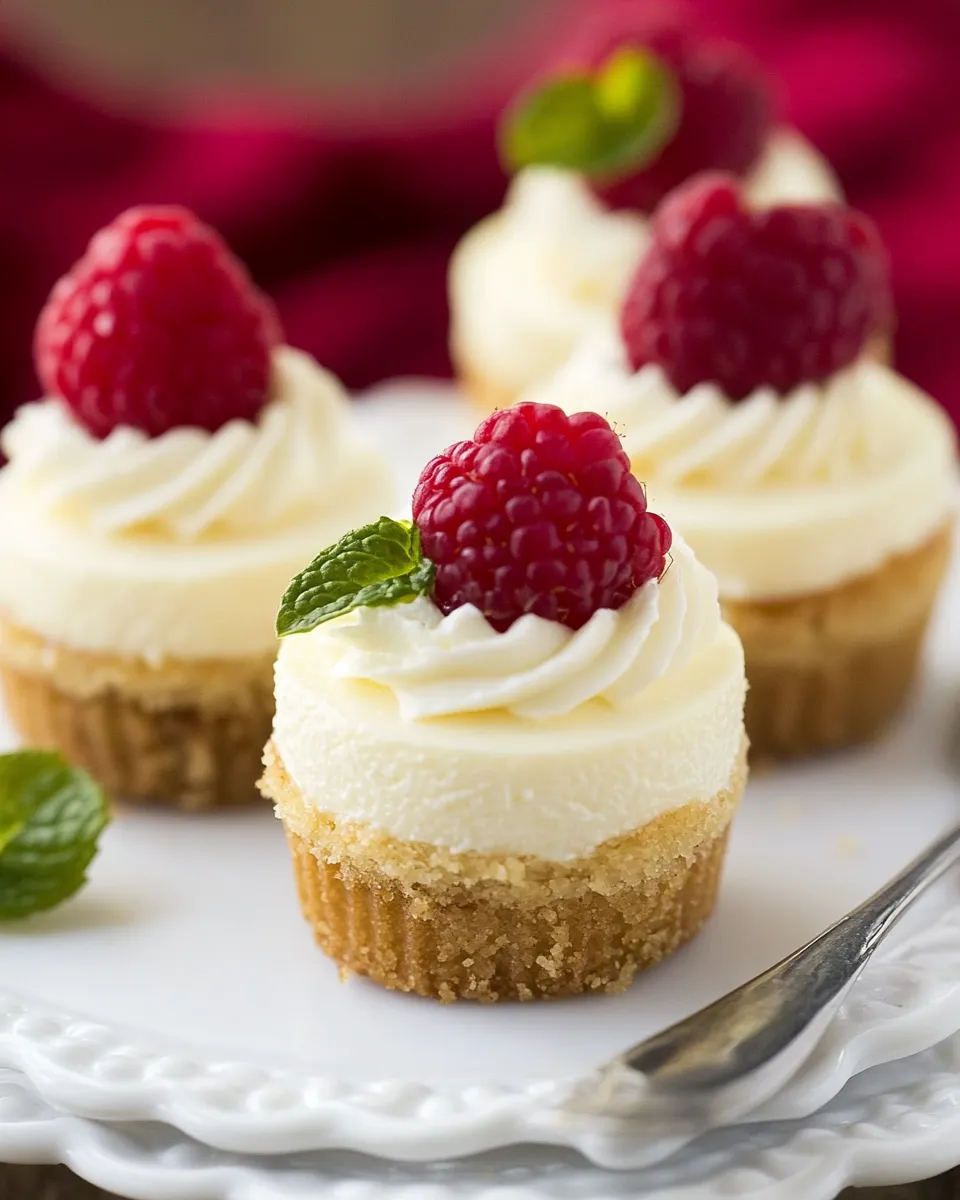 Classic Mini Cheesecakes shot